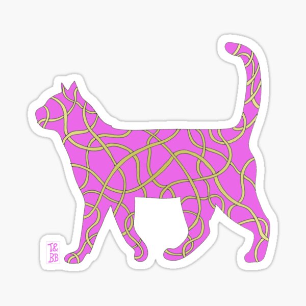Item preview, Disco Pink Cat is Going Out designed and sold by TandBB.