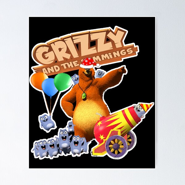 Poster Grizzy e Lemmings Kids Coleção Favorita