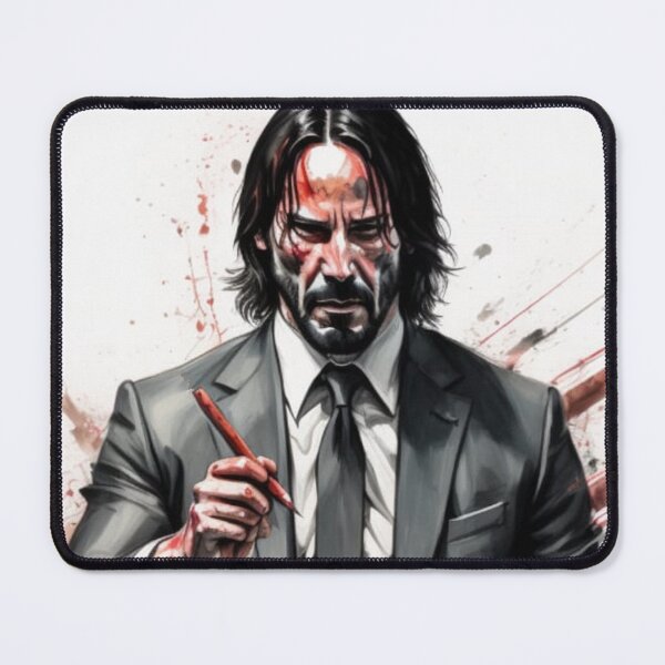Item preview, John Wick holding a pencil designed and sold by AcioMac.