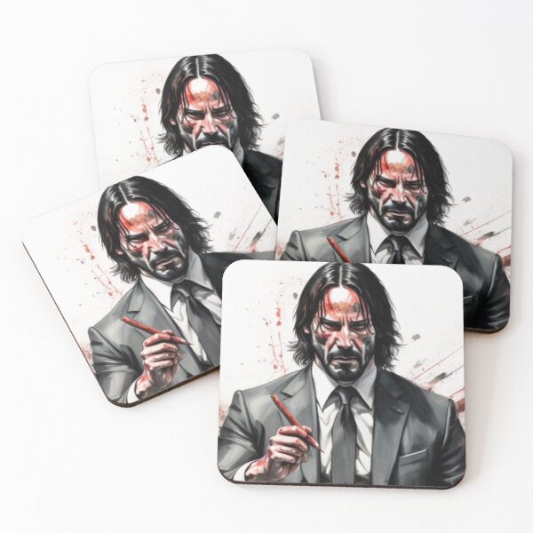 Item preview, John Wick holding a pencil designed and sold by AcioMac.