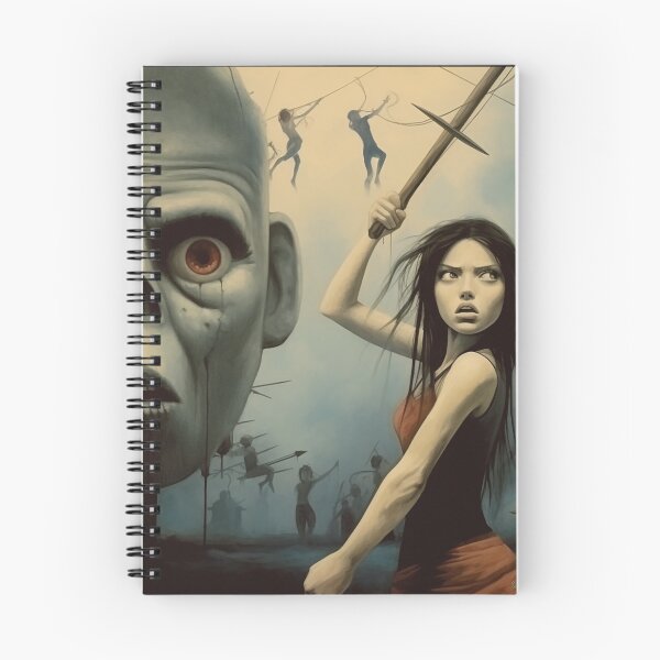 Item preview, Surreal Nightmare with Flying Impalations and a Defiant Gal designed and sold by FearFood.