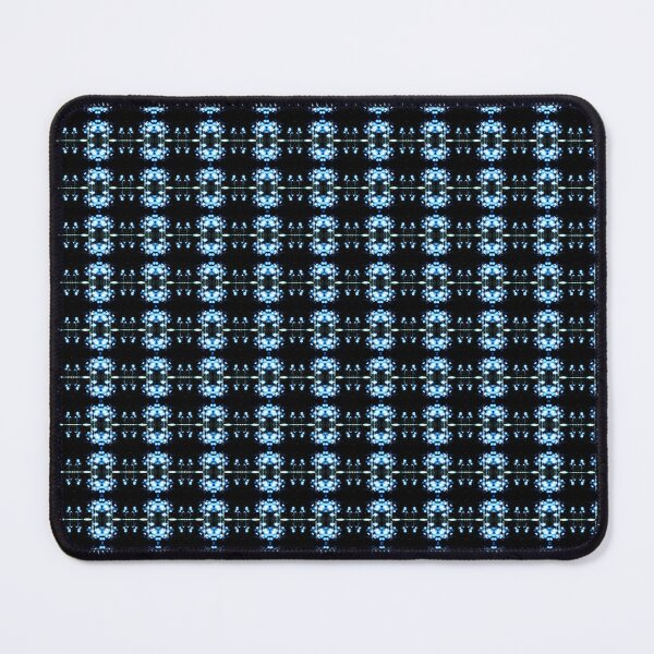 Item preview, Repetitive Organic Patterns: Black and Light Blue designed and sold by SideDishDesign.