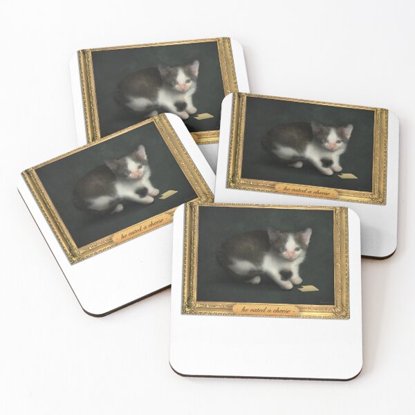 Item preview, he eated a cheese cat meme portrait Classic designed and sold by asnnyshemkok.