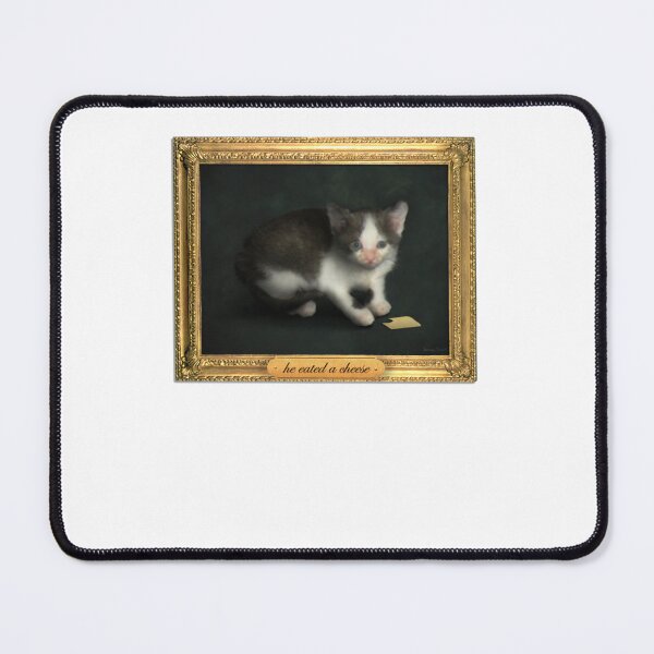 Item preview, he eated a cheese cat meme portrait Classic designed and sold by asnnyshemkok.