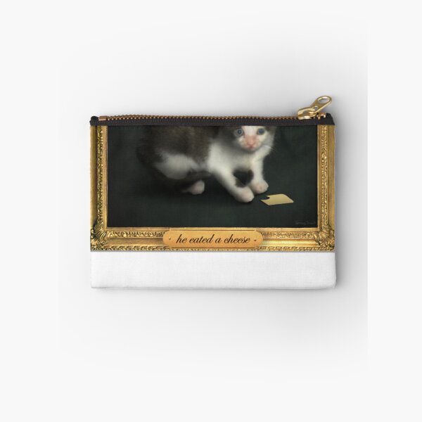 Item preview, he eated a cheese cat meme portrait Classic designed and sold by asnnyshemkok.