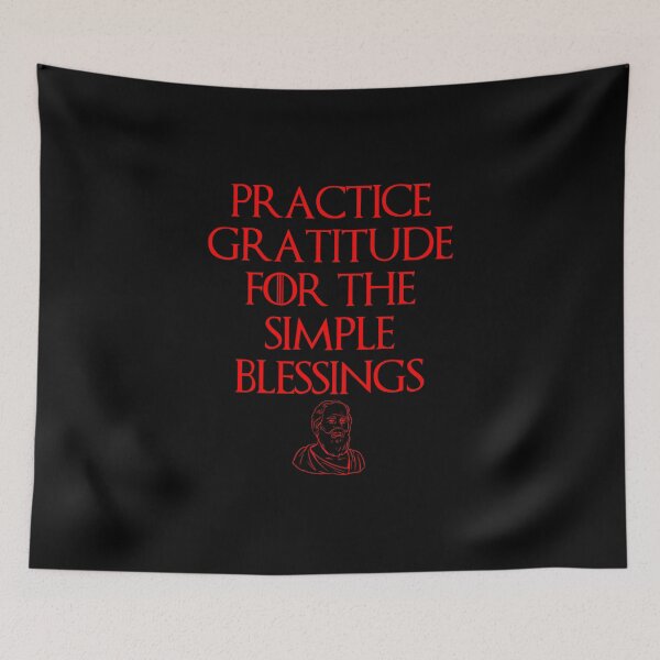 Item preview, Practice Gratitude Stoic Philosophy Quote designed and sold by OurPhilosophy.