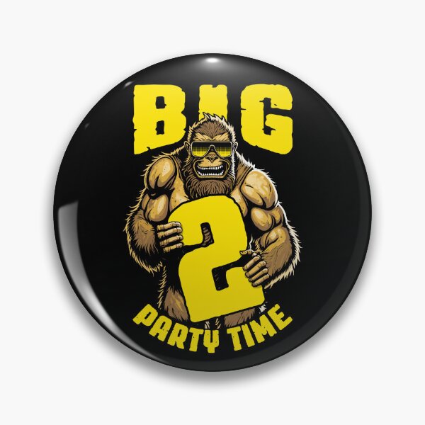 Item preview, Bigfoot 2nd Birthday Funny Big Party Time 2 Year Old Kids designed and sold by GrandeDuc.