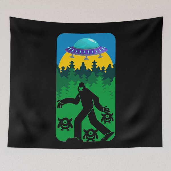 Artikelvorschau, Lustiger Alien und Bigfoot entworfen und verkauft von ArtisShops.