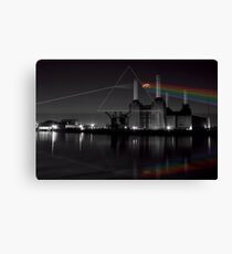 Battersea pink floyd pig and prism Canvas Print