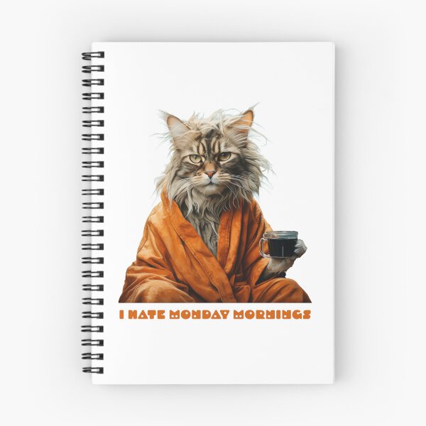 Item preview, Funny Cat "I hate Monday mornings" designed and sold by Andrey Tarakanov.