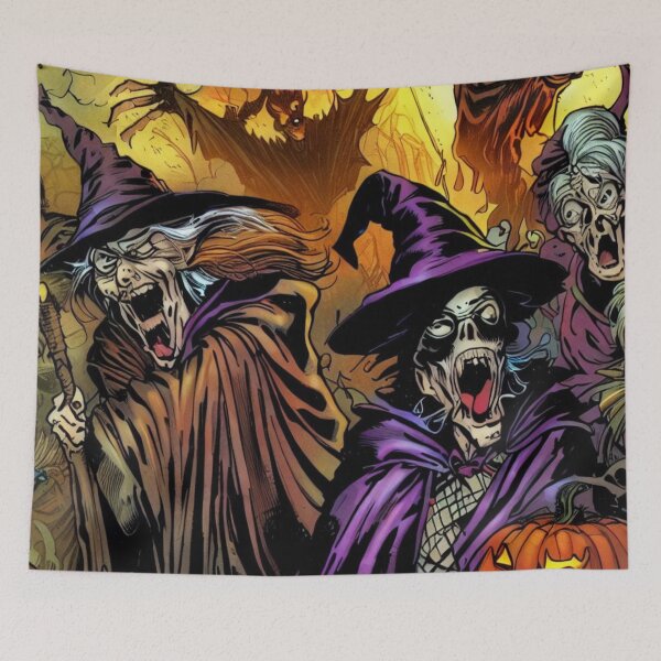 Item preview, Halloween comic witches sabbath designed and sold by gringourmand.