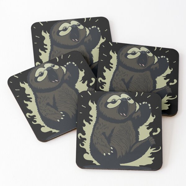 Item preview, Cute Yawning Sloth Yellow designed and sold by Getup-clothing.