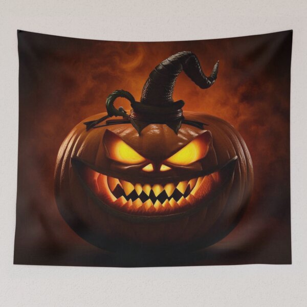 Item preview, Halloween evil pumpkin designed and sold by JackFreestone.