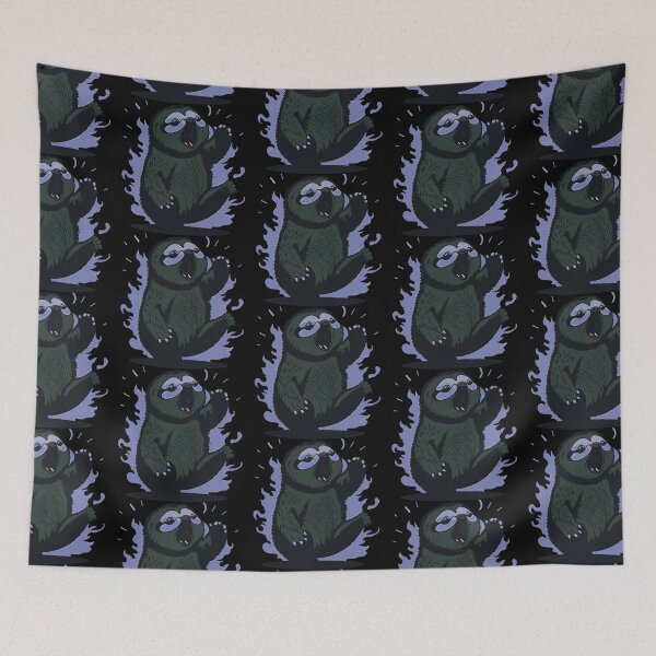 Item preview, Cute Yawning Sloth Blue designed and sold by Getup-clothing.