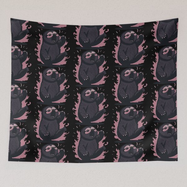 Item preview, Cute Yawning Sloth Red designed and sold by Getup-clothing.