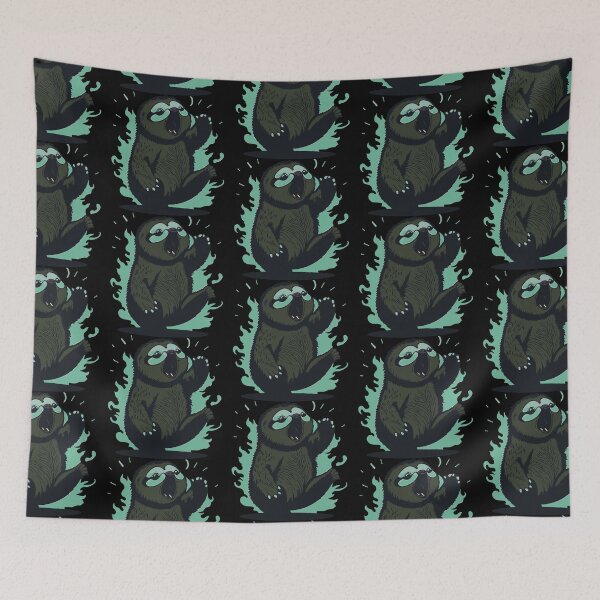 Item preview, Cute Yawning Sloth Green designed and sold by Getup-clothing.