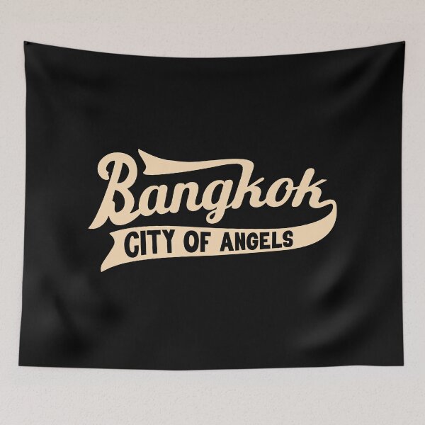 Item preview, White Bangkok Lettering - City of Angels designed and sold by Boogosh.