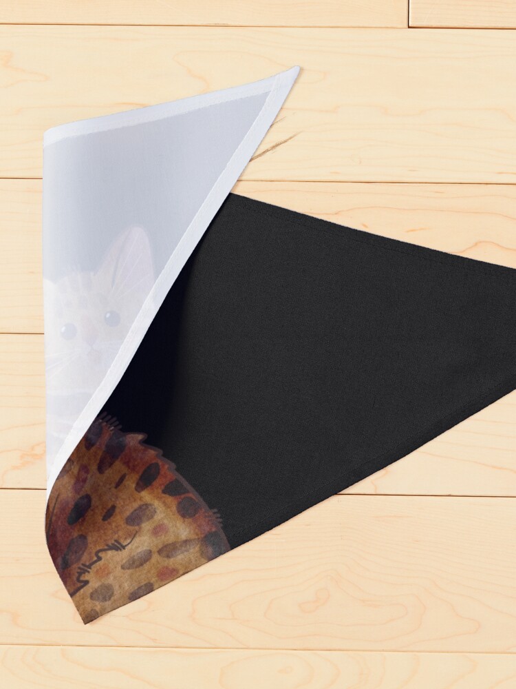 Thumbnail 4 of 6, Pet Bandana, Ocicat - Watercolor - Cat lovers gifts designed and sold by FelineEmporium.