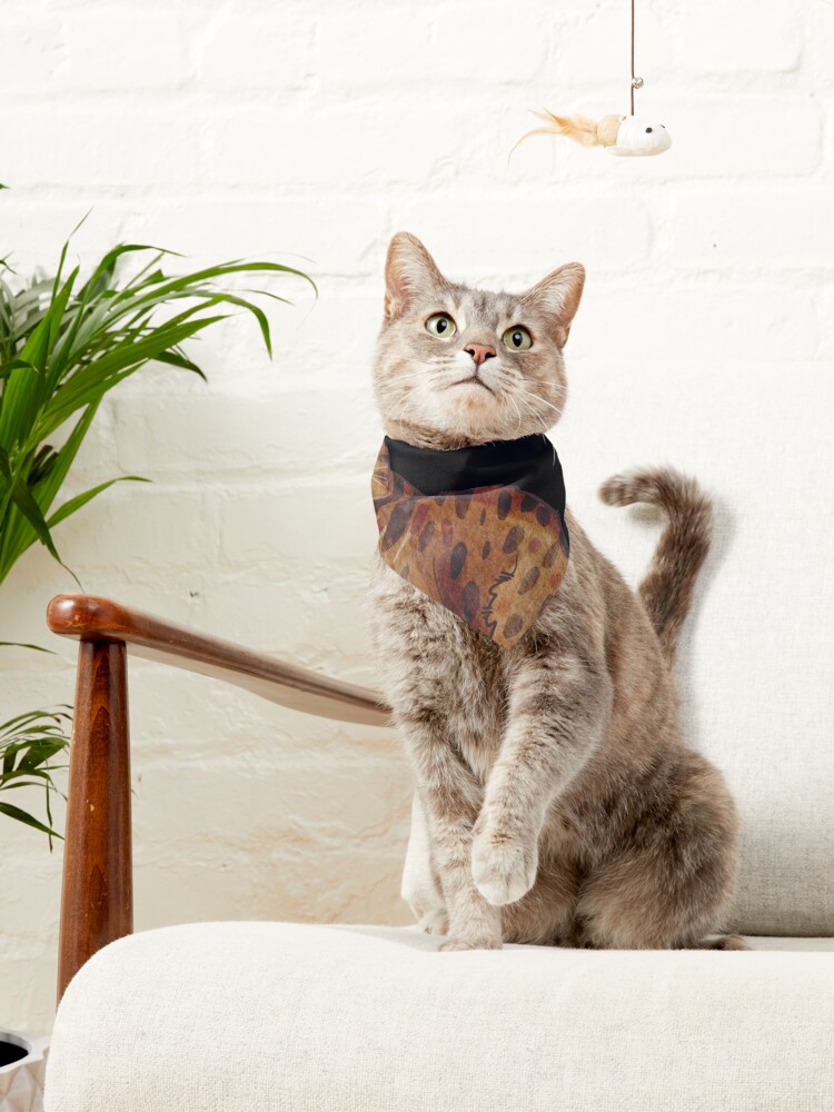 Thumbnail 3 of 6, Pet Bandana, Ocicat - Watercolor - Cat lovers gifts designed and sold by FelineEmporium.