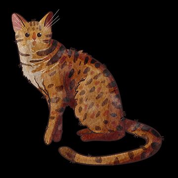 Artwork thumbnail, Ocicat - Watercolor - Cat lovers gifts by FelineEmporium