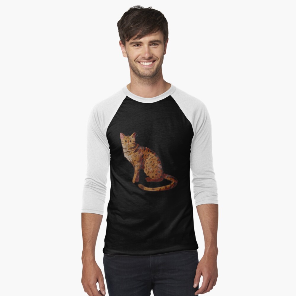 Item preview, Baseball ¾ Sleeve T-Shirt designed and sold by FelineEmporium.