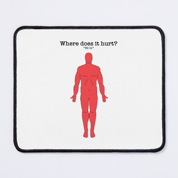 Item preview, Where does it hurt? designed and sold by JKdigital.