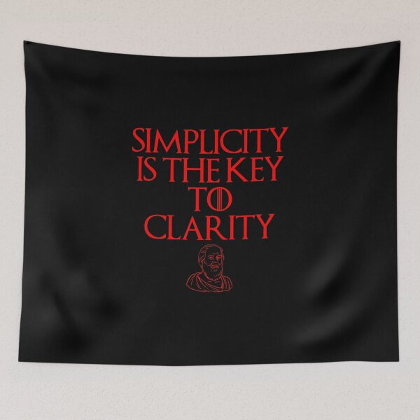 Item preview, The Key To Clarity Stoic Philosophy Quote designed and sold by OurPhilosophy.