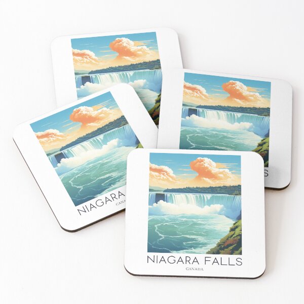 Item preview, A Pop Art Travel Print of the Niagara Falls - Canada  designed and sold by StudioRedKoala.