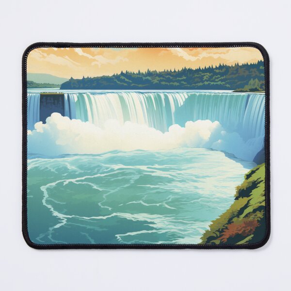 Item preview, A Pop Art Travel Print of the Niagara Falls - Canada  designed and sold by StudioRedKoala.