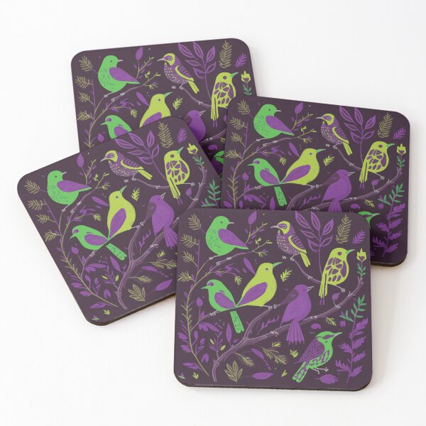 Item preview, Morning Dawn Chorus Birds Purple designed and sold by Getup-clothing.