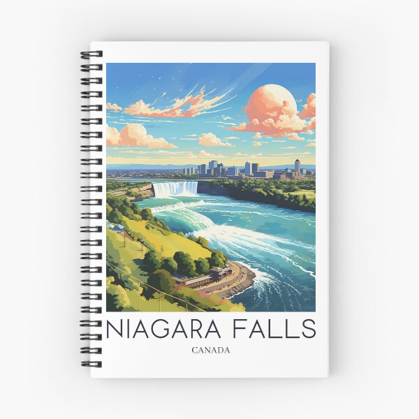 Item preview, A Pop Art Travel Print of the Niagara Falls - Canada  designed and sold by StudioRedKoala.