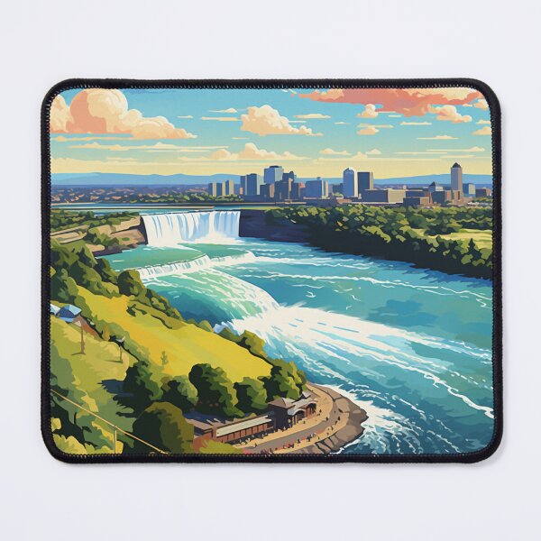Item preview, A Pop Art Travel Print of the Niagara Falls - Canada  designed and sold by StudioRedKoala.