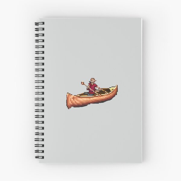 Item preview, Pixel Man Canoeing Design Print  designed and sold by randomtdesigns.