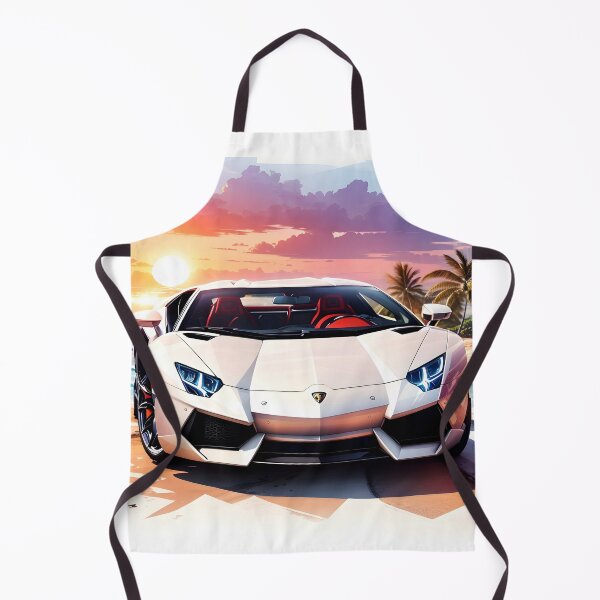 Item preview, Luxury Sports Car in Sunset Splendor designed and sold by Ceemko's Vintage Corner.