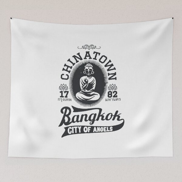 Item preview, Vintage Bangkok Buddha Logo - Retro Thai Shirt Design designed and sold by Boogosh.