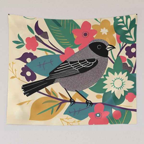 Item preview, little bird in the garden designed and sold by UllaSformat.