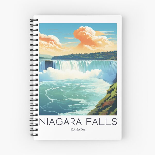 Item preview, A Pop Art Travel Print of the Niagara Falls - Canada  designed and sold by StudioRedKoala.