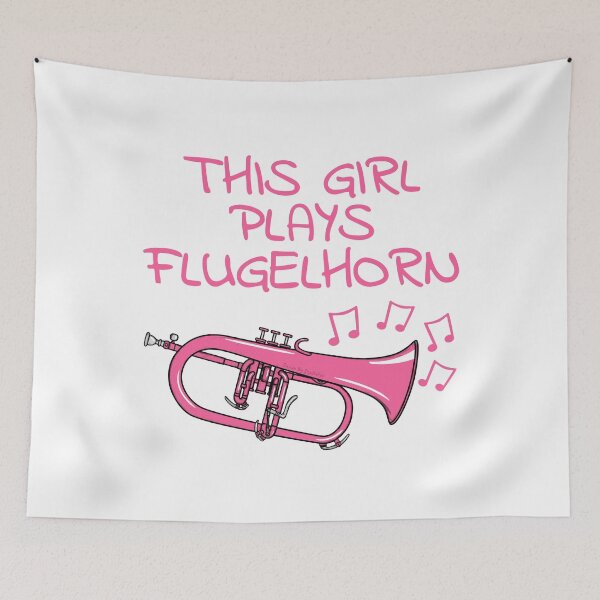 Item preview, This Girl Plays Flugelhorn, Female Horn Player, Brass Musician designed and sold by doodlerob.