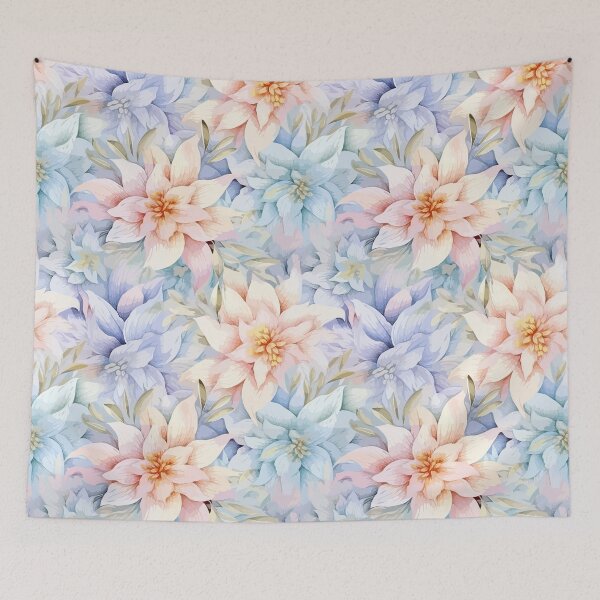 Artikelvorschau, Blumen-Retro. Pastellfarbene Jasminblütenmuster, inspiriert von der Natur. entworfen und verkauft von Jittiwat Chunchuawong.