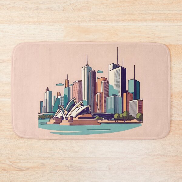 Item preview, Sydney Skyline Minimalistic Drawing designed and sold by Patricks-Art.