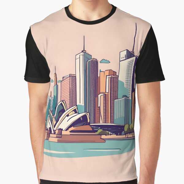 Item preview, Sydney Skyline Minimalistic Drawing designed and sold by Patricks-Art.