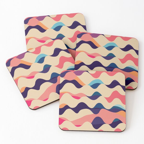 Item preview, Colors of Waves Abstract Design Pattern designed and sold by chatzous.