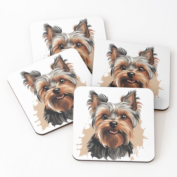 Artikelvorschau, Yorkshire Terrier, Yorkie, Watercolor painting entworfen und verkauft von MendaciousMina.
