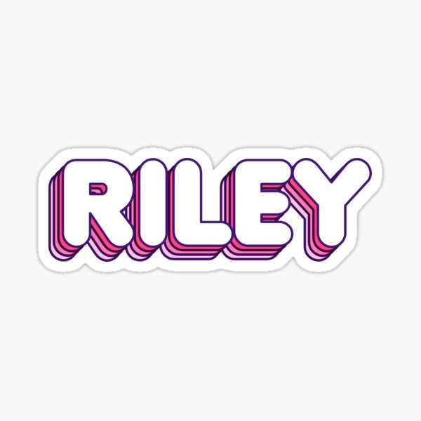 Riley  Sticker for Sale by badinboow