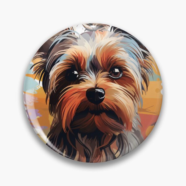 Artikelvorschau, Yorkshire Terrier, Yorkie, Watercolor painting, Bright, Colorful entworfen und verkauft von MendaciousMina.