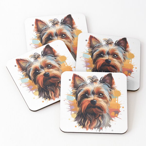 Artikelvorschau, Yorkshire Terrier, Yorkie, Watercolor painting, Bright, Colorful entworfen und verkauft von MendaciousMina.