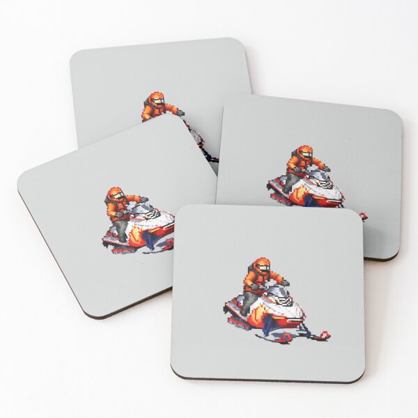 Item preview,   Pixel Art Snowmobile Design Print  designed and sold by randomtdesigns.