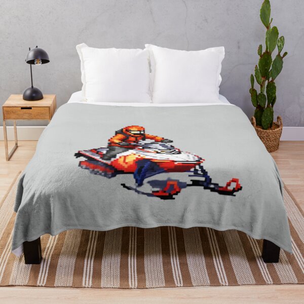 Item preview, Pixel Art Snowmobile Design Print designed and sold by randomtdesigns.