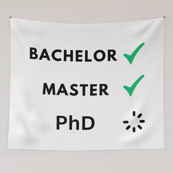 Item preview, Bachelor and master done, PhD loading designed and sold by NoetherSym.