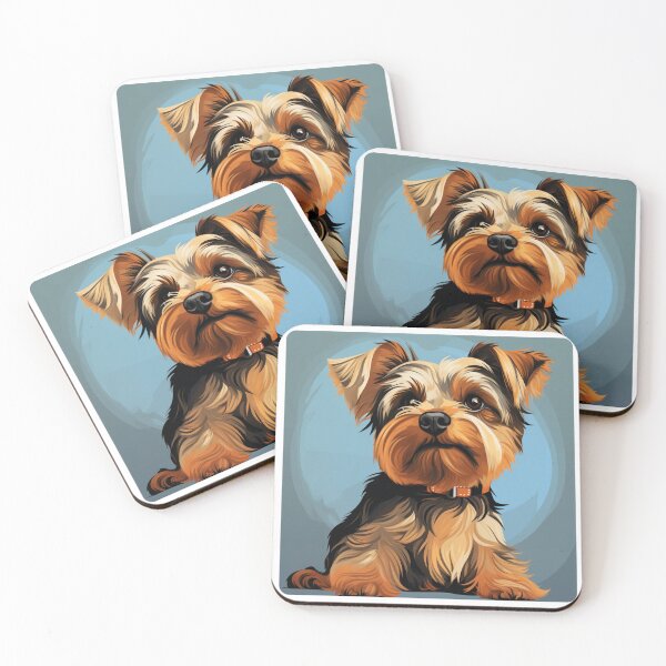 Artikelvorschau, Yorkshire Terrier, Yorkie, Watercolor painting, Bright, Colorful entworfen und verkauft von MendaciousMina.